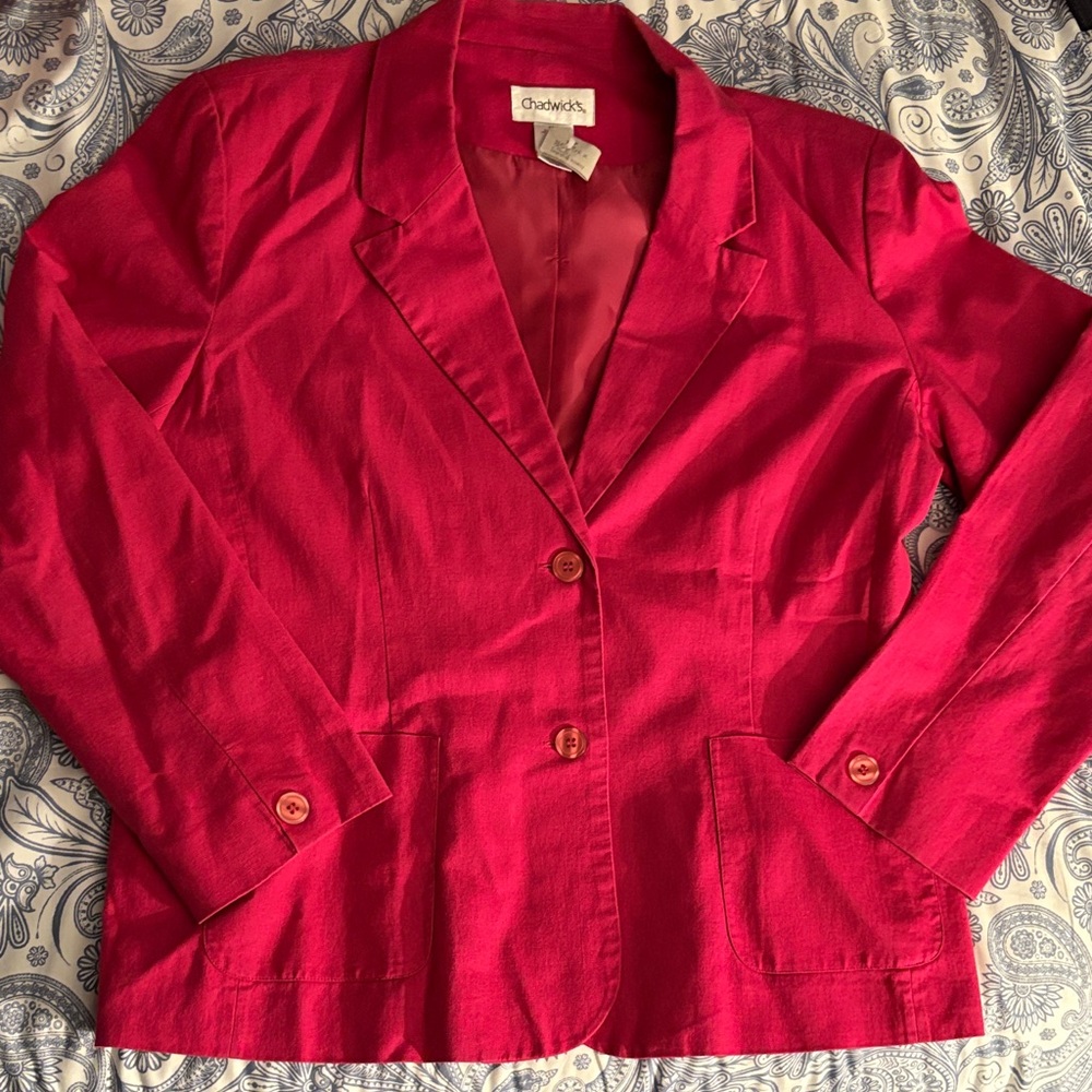 Chadwicks Women's classic pink blazer